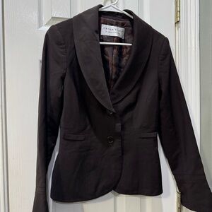 Trina Turk Elegant Dark Brown Blazer